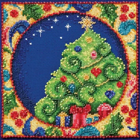 Mill Hill&reg; Jim Shore Tree Beaded Counted Cross Stitch Kit {1}