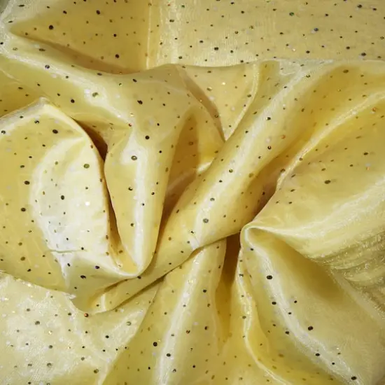 Feldman Yellow Ducco Dots Organza {5}