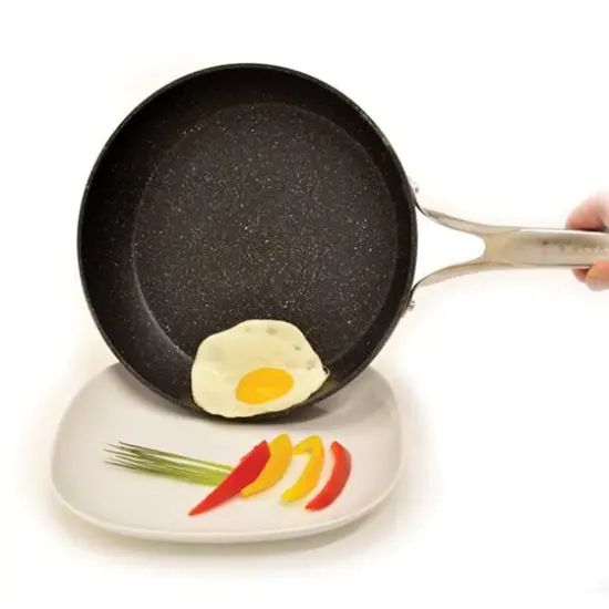 The Rock&reg; by Starfrit 10" Fry Pan with Stainless Steel Handle {4}