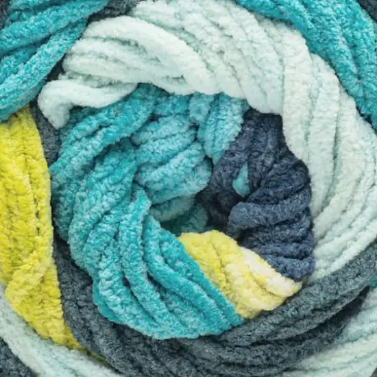 Bernat&reg; Blanket Patchwork Yarn Teal Dream {3}