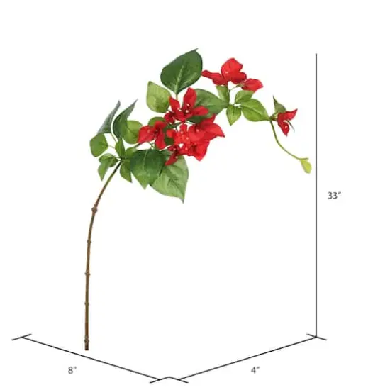 Red Bougainvillea Stem, 3ct. {3}