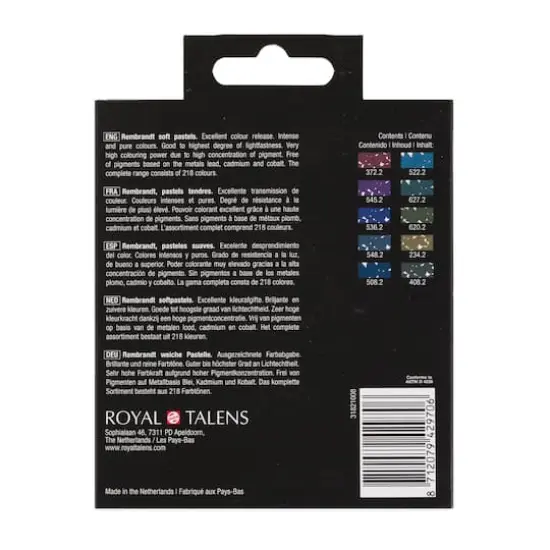 Rembrandt 10 Color Half Stick Soft Pastel Set Dark Shades {5}