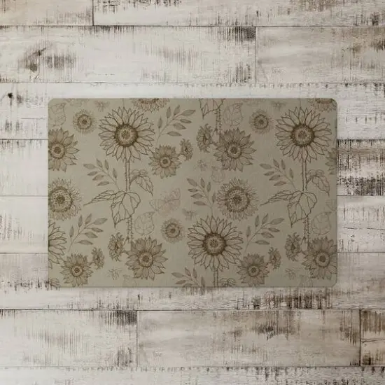 Sunflower Icons Floor Mat Brown {3}