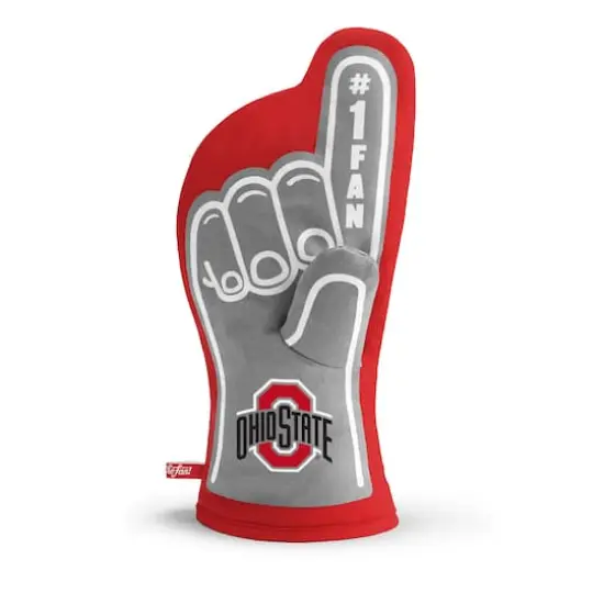 Quilted No.1 Oven Mitt Ohio State Buckeyes {1}