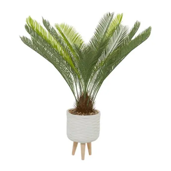 3.5ft. Potted Green Plastic Modern Artificial Foliage {3}