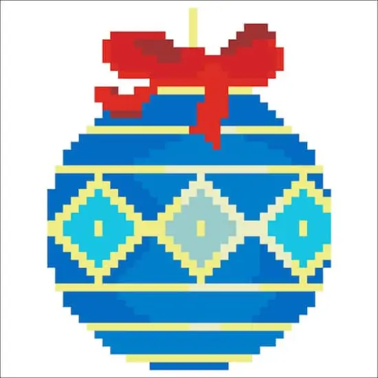 Diamond Dotz® Beginner Blue Bauble Decorative Mini Pillow Kit {4}