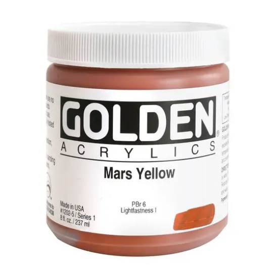 Golden&reg; Heavy Body Acrylic Paint, 8oz. Mars Yellow {1}