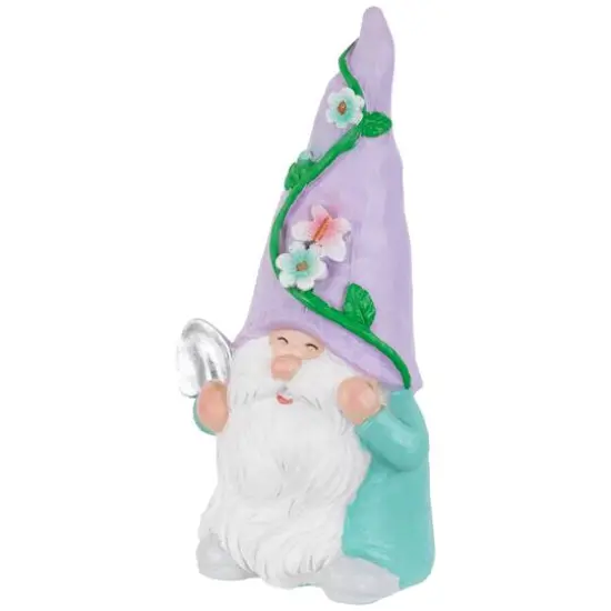8" Happy Gardening Gnome with Shovel Outdoor Garden Statue {7}