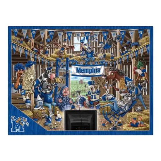 College Barnyard Fans 500 Piece Puzzle Memphis Tigers {5}