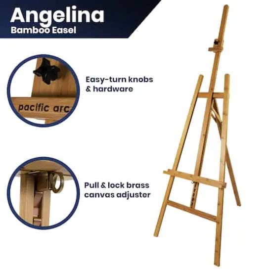 Pacific Arc A-Frame Bamboo Studio Easel {6}