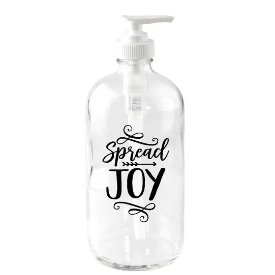 Spread Joy Glass Soap Dispenser {1}