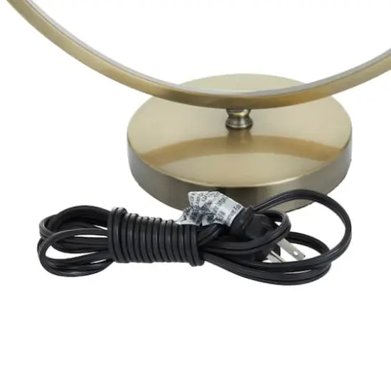 Gold Metal Contemporary Accent Lamp 14" x 8" x 15" {6}