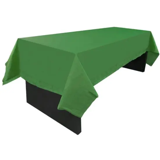 JAM Paper 108" Rectangular Plastic Lined Paper Table Cover Green {5}