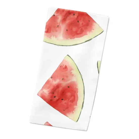 Watermelon Pattern 10" x 10" Cotton Twill Napkin {3}