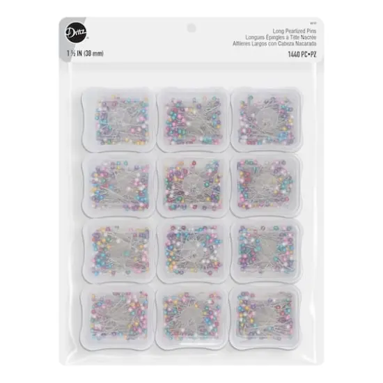 Dritz&reg; Multicolor Long Pearlized Pins {1}