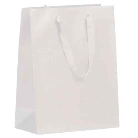 JAM Paper White Matte Gift Bags, 3ct. {1}