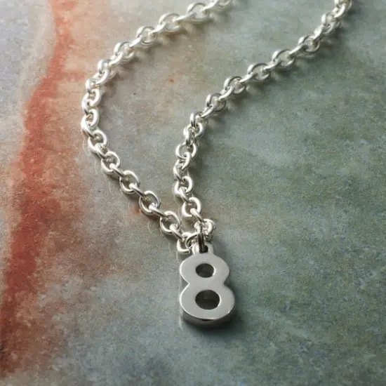 Sterling Silver Number Charm by Bead Landing&trade; 8 {3}