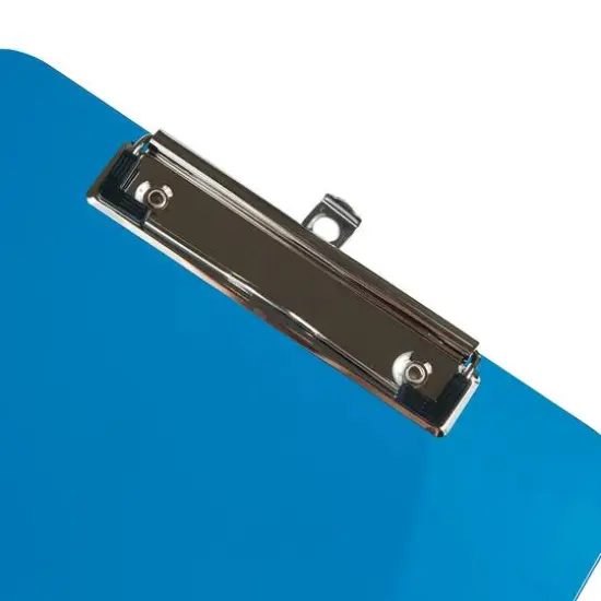 JAM Paper Letter Size Plastic Clipboards, 12ct. Blue {5}