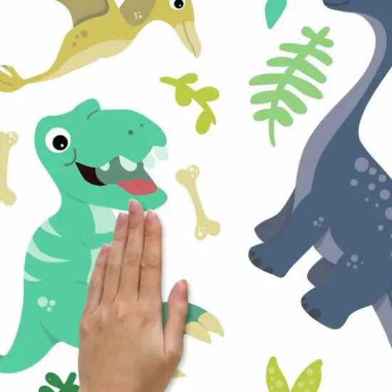 RoomMates Friendly Dinosaur Peel & Stick Wall Decals {6}