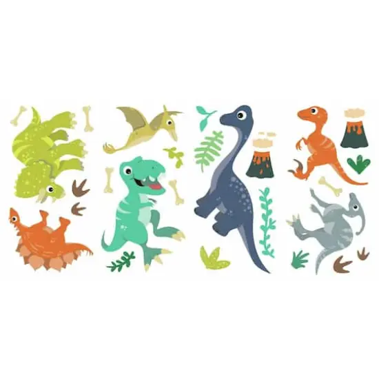 RoomMates Friendly Dinosaur Peel & Stick Wall Decals {1}