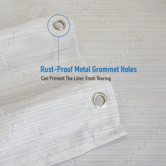 Elle D&eacute;cor Gray Jacquard Weave Diamond Design Shower Curtain {10}