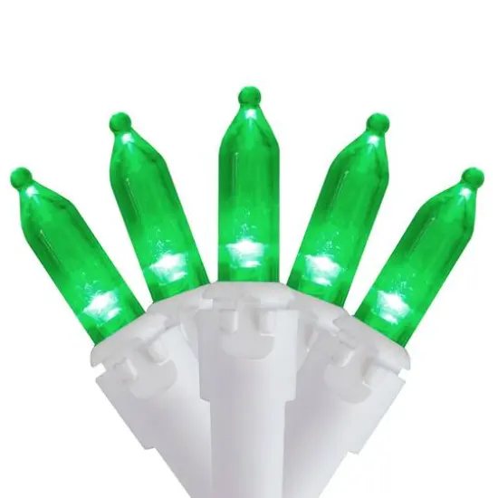 50ct. Mini LED Christmas Lights Green {1}