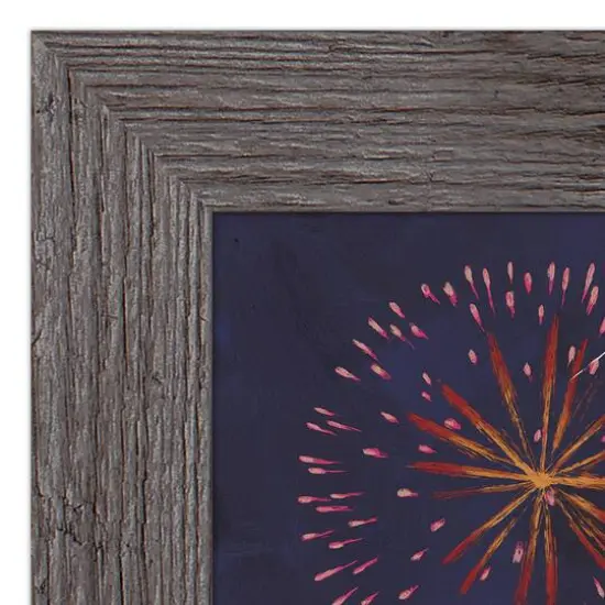 Patriotic Truck Pups Western Framed Print Gray Frame {5}