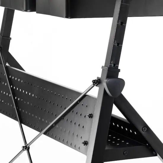 Metal & Glass Artist Table by Artist's Loft&reg; Black {8}