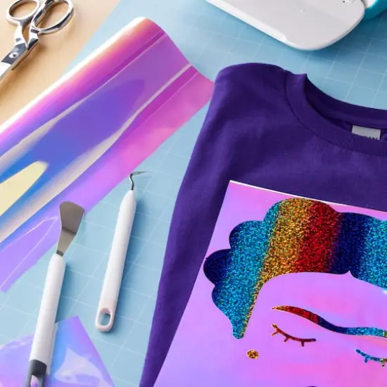 Siser&reg; Holographic Heat Transfer Vinyl Mystic Pearl {3}