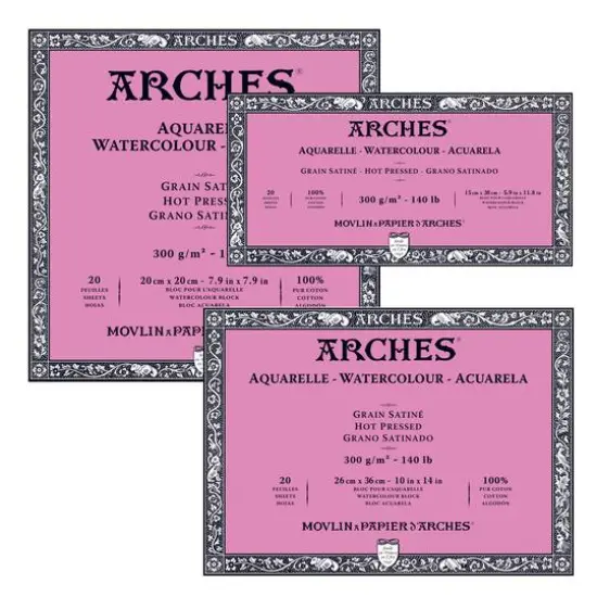 Arches&reg; Hot-Pressed Watercolor Block {1}