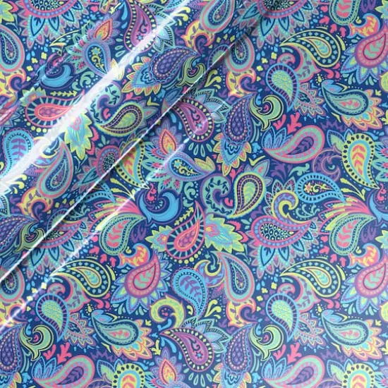 Siser&reg; EasyPatterns&reg; Plus Paisley Party Heat Transfer Vinyl Blue {1}