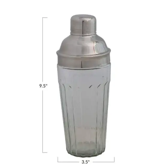 Hello Honey&reg; Clear Glass Cocktail Shaker with Stainless Steel Lid {1}