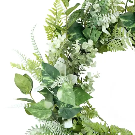 26" Artificial Eucalyptus Floral Spring Wreath {4}