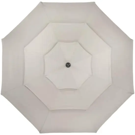 9.75ft. Outdoor Patio Market Umbrella with Hand Crank & Tilt Beige {3}