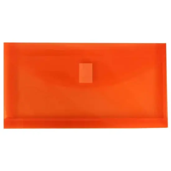 JAM Paper 5.25" x 10" Assorted Plastic Hook & Loop Closure Envelopes, 6ct. {3}