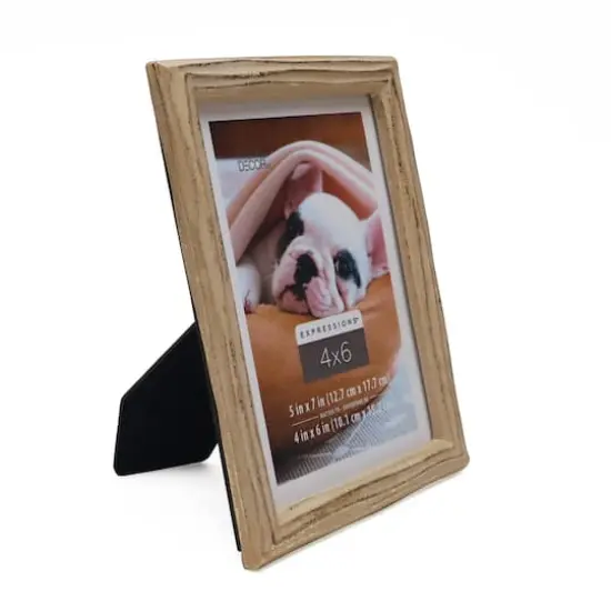 Expressions&trade; 4" x 6" Gilded Faux Wood Frame with Mat by Studio D&eacute;cor&reg; {7}