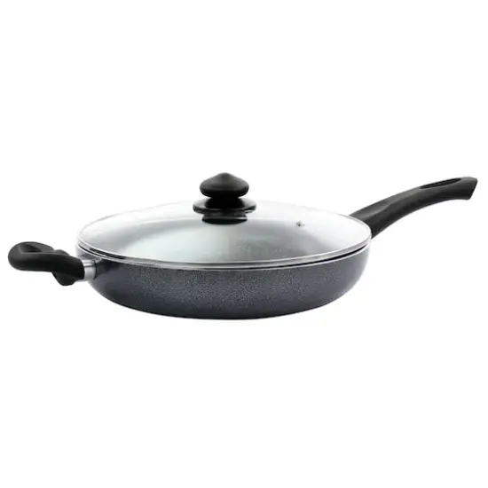 Oster Pallermo 3.5qt. Charcoal Aluminum Nonstick Sauté Pan with Lid {1}