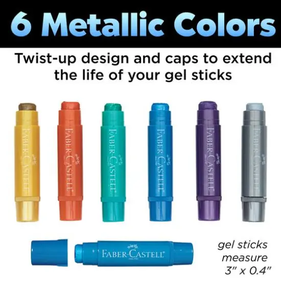 Faber-Castell&reg; 120-Piece Metallic Gel Stick School Pack {8}