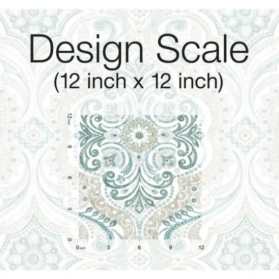 RoomMates Bohemian Damask Peel & Stick Wallpaper Yellow and Teal {7}