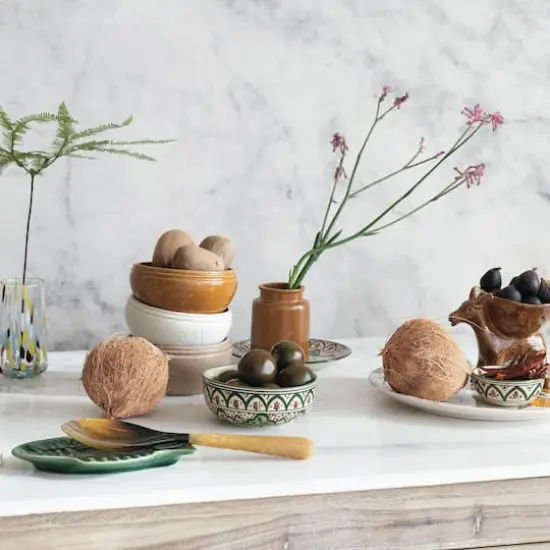 Hello Honey&reg; 8.5" Maritime Fish Shape Stoneware Dish Set {3}