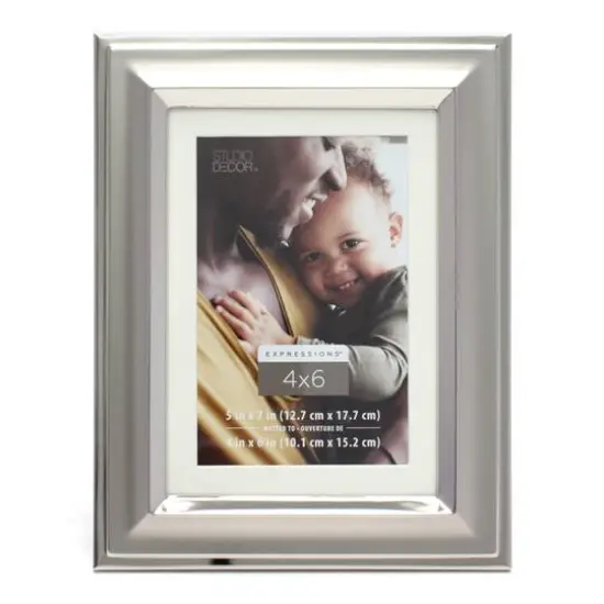 Expressions™ Silver Two Tone Frame with Mat by Studio Décor® {1}