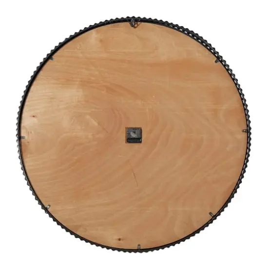 Brown Farmhouse Wood Wall Clock {6}