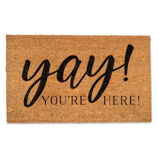 Yay! You're Here! Doormat {1}