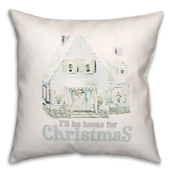 Home For Christmas Throw Pillow {1}