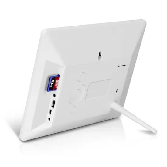 Aluratek White 8" x 7" WiFi Digital Photo Frame with Touchscreen, LCD Display & 16GB Memory {3}