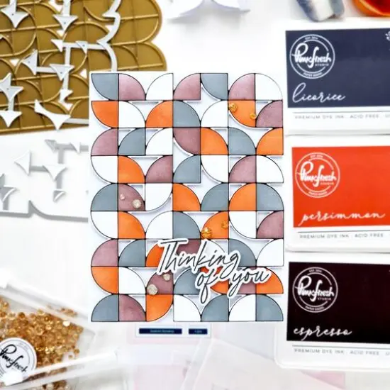 Pinkfresh Studio Quadrant Backdrop Hot Foil Plate {3}