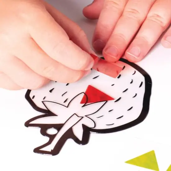 Creativity for Kids® The Very Hungry Caterpillar Sticker Suncatchers {4}