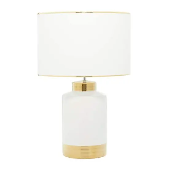 CosmoLiving by Cosmopolitan 23" Gold Ceramic Table Lamp {1}