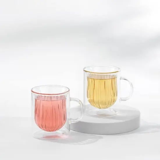 JoyJolt&reg; Christian Siriano 5.4oz. Floret Insulated Glasses, 2ct. {3}