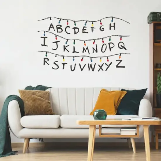 RoomMates Netflix Stranger Things Christmas Lights Peel and Stick Giant Wall Decals w/Alphabet {4}
